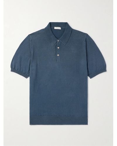 Boglioli Cotton Polo Shirt - Blue