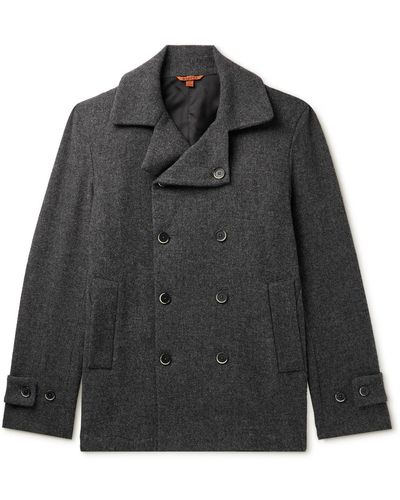 Barena Fondaco Double-breasted Wool-blend Coat - Black