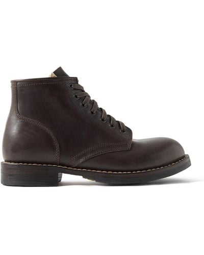 Visvim Brigadier Folk Leather Boots - Brown
