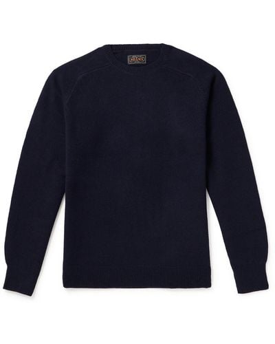 Beams Plus Wool Sweater - Blue