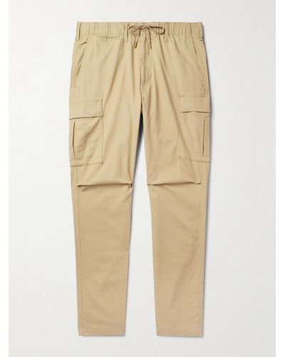 Polo Ralph Lauren Straight-leg Cotton-blend Twill Cargo Trousers - Natural