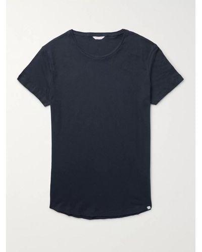 Orlebar Brown OB-T schmal geschnittenes T-Shirt aus Baumwoll-Jersey - Blau