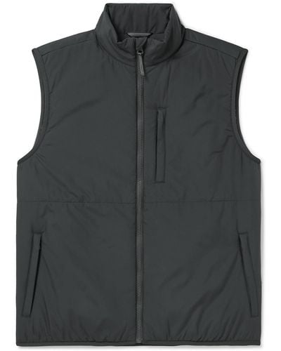 Faherty Atmosphere Padded Recycled-shell Gilet - Black
