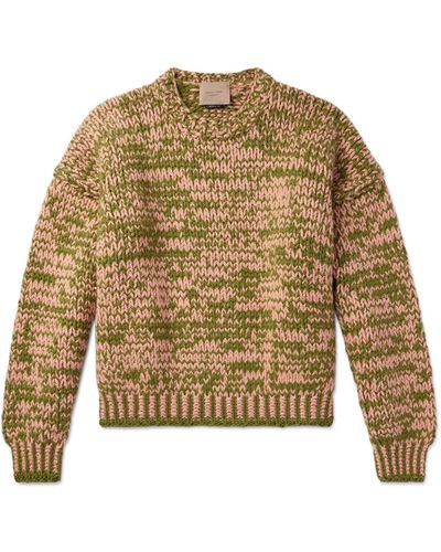 Federico Curradi Two-tone Wool Sweater - Green