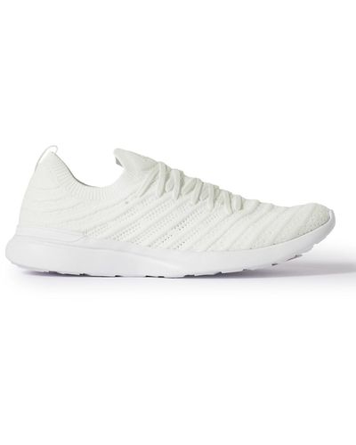 Athletic Propulsion Labs Techloom Wave Mesh Running Sneakers - White