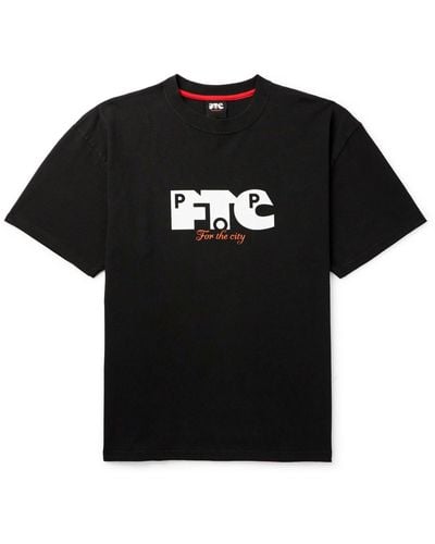 Pop Trading Co. Ftc Skateboarding Logo-print Cotton-jersey T-shirt - Black