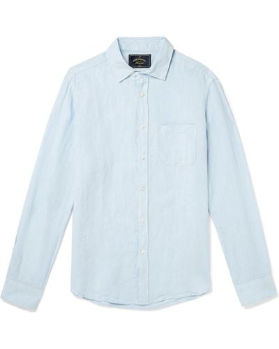 Portuguese Flannel Linen Shirt - Blue