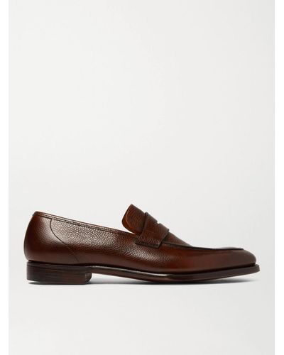 George Cleverley George Full-grain Leather Penny Loafers - Brown