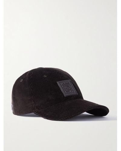 Loewe Patch Logo-embellished Cotton-blend Baseball Cap - Black
