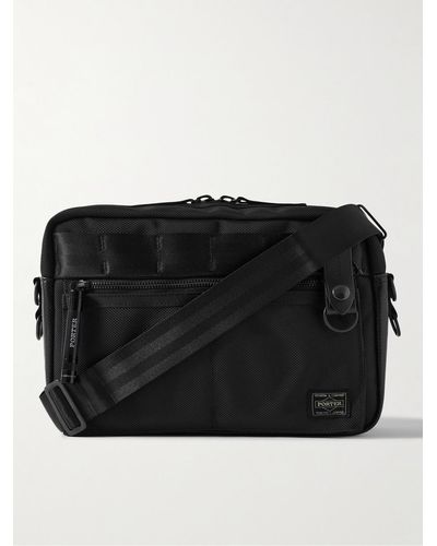 Porter-Yoshida and Co Heat Rubber-trimmed Nylon Messenger Bag - Black