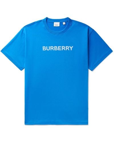 Burberry Harriston Crewneck T-shirt - Blue
