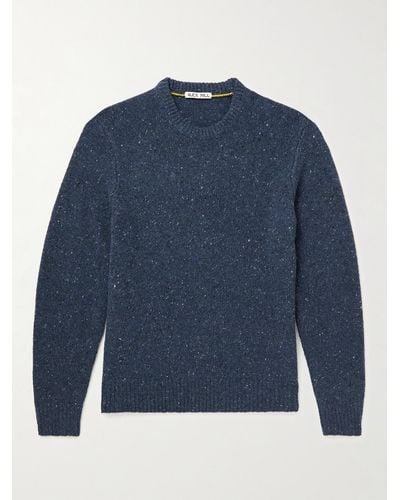 Alex Mill Donegal Merino Wool-blend Sweater - Blue