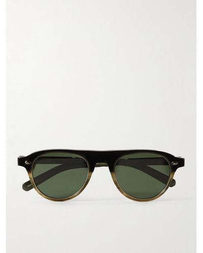 Mr. Leight Stahl Aviator-style Acetate Sunglasses - Green