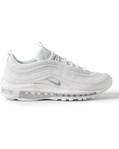 Nike Air Max 97 Mesh And Leather Sneakers - White