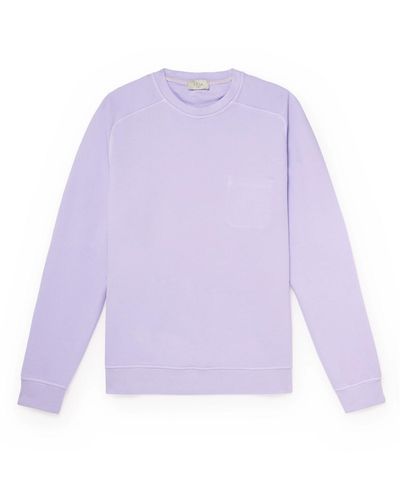 Altea Williams Cotton-blend Jersey Sweatshirt - Purple