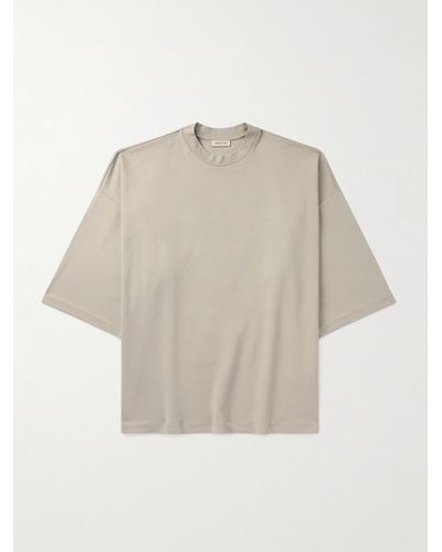 Fear Of God Thunderbird Milano Oversized Embroidered Jersey T-shirt - Natural