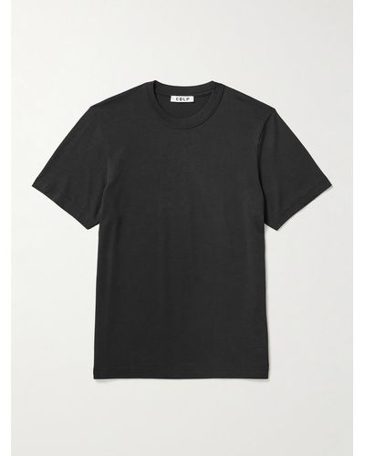CDLP Lyocell And Pima Cotton-blend Jersey T-shirt - Black
