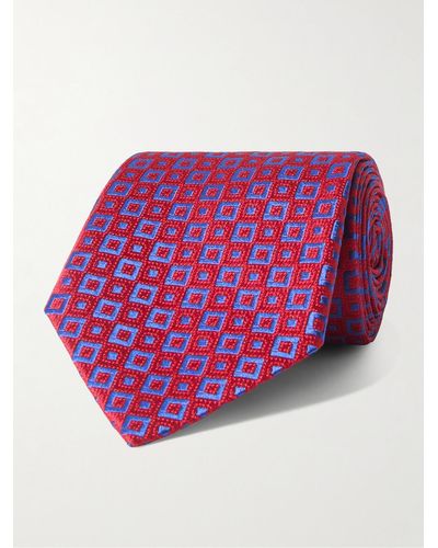 Charvet Krawatte aus Seiden-Jacquard - Pink