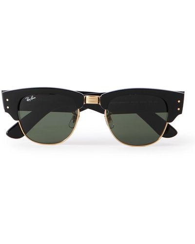 Ray-Ban Mega Clubmaster D-frame Acetate Sunglasses - Black