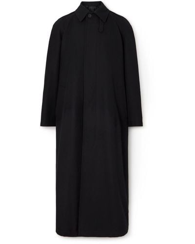 Stano Oversized Wool Blend Coat Black