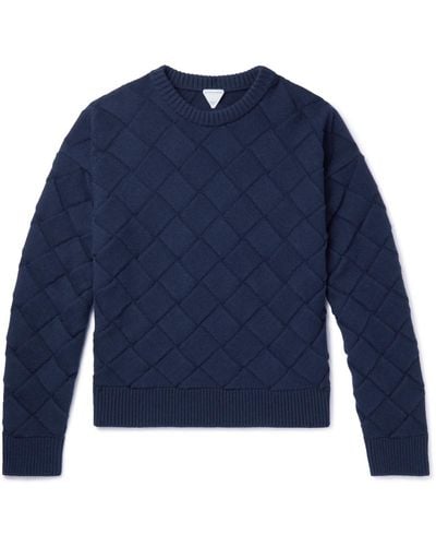 Bottega Veneta Wool-blend Sweater - Blue