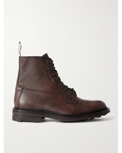 Tricker's Grassmere Scotchgrain Leather Boots - Brown