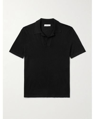 Gabriela Hearst Stendhal Cashmere Polo Shirt - Black