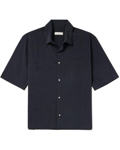 SSAM Silk-blend Shirt - Blue