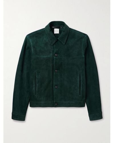 Paul Smith Giacca in camoscio - Verde