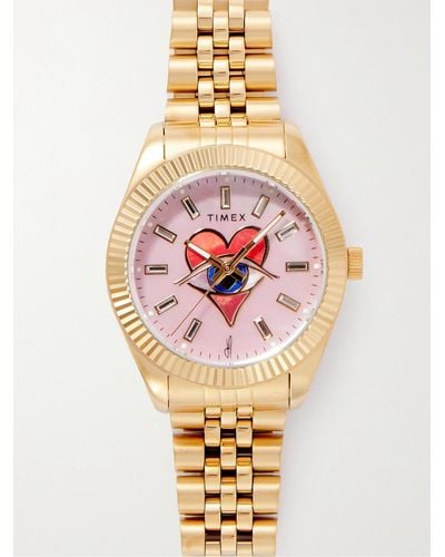 Timex Jacquie Aiche 36mm Gold-tone Watch - Metallic