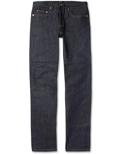 A.P.C. New Standard Regular-Fit Dry Selvedge Denim Jeans - Blue