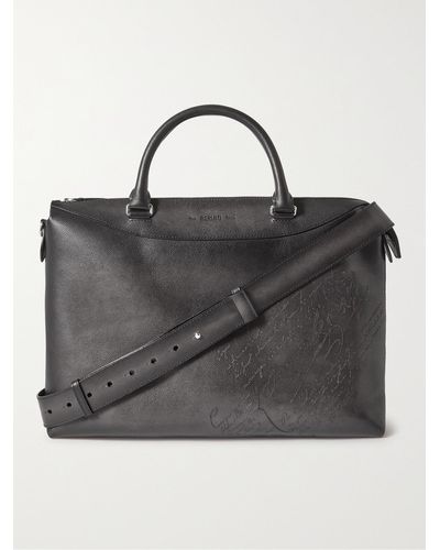 Berluti Scritto Venezia Leather Briefcase - Black