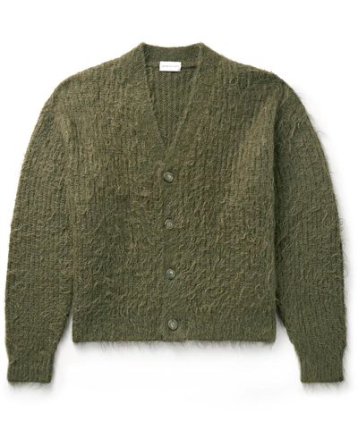John Elliott Brushed-knit Cardigan - Green