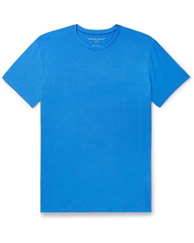 Derek Rose Basel 16 Stretch-modal Jersey T-shirt - Blue