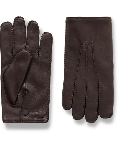 James Purdey & Sons Leather Gloves - Brown