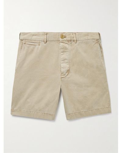 Alex Mill Straight-leg Cotton-twill Shorts - Natural