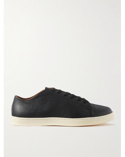 George Cleverley Full-grain Leather Sneakers - Black