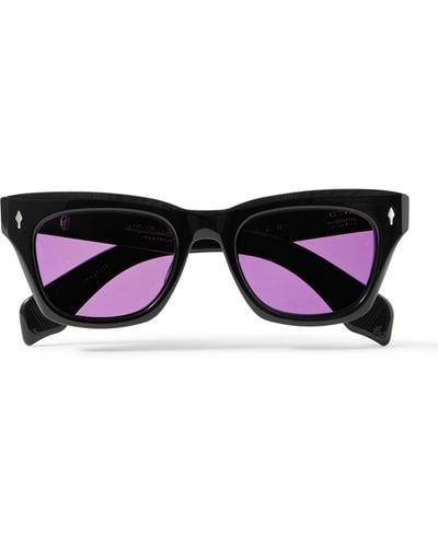 Jacques Marie Mage Dealan D-frame Acetate Sunglasses - Black