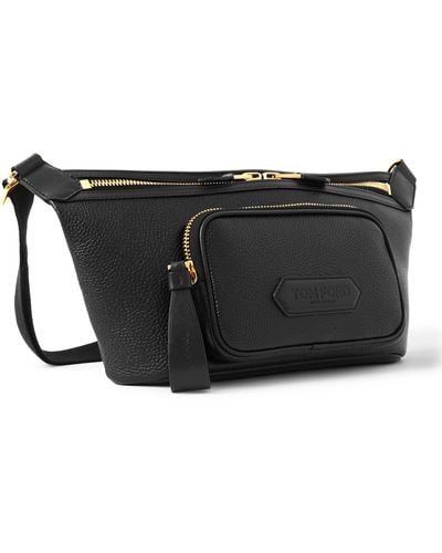 Tom Ford Full-grain Leather Belt Bag - Black