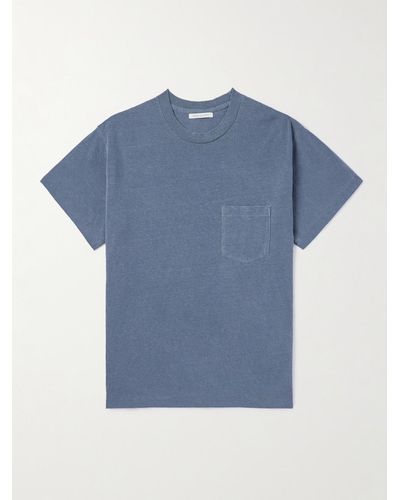 John Elliott Campus Cotton-jersey T-shirt - Blue