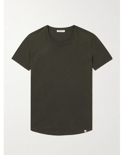 Orlebar Brown Ob-t Slim-fit Cotton-jersey T-shirt - Green