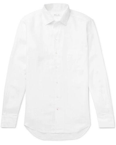 Loro Piana Arizona Linen Shirt - White