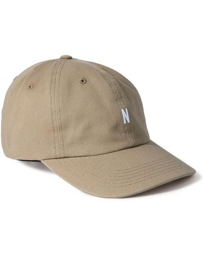 Norse Projects Logo-embroidered Cotton-twill Baseball Cap - Natural