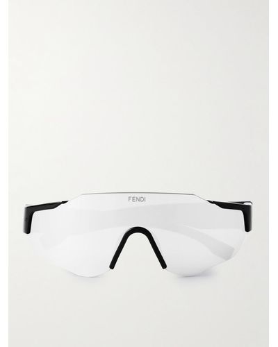 Fendi Frameless Acetate Sunglasses - Natural