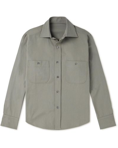 STÒFFA Cotton-canvas Shirt - Gray