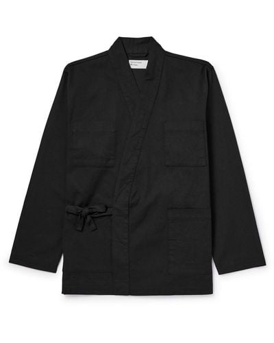 Universal Works Kyoto Cotton-twill Jacket - Black