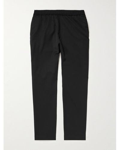 Barena Riobardo Straight-leg Stretch-cotton Gabardine Pants - Black
