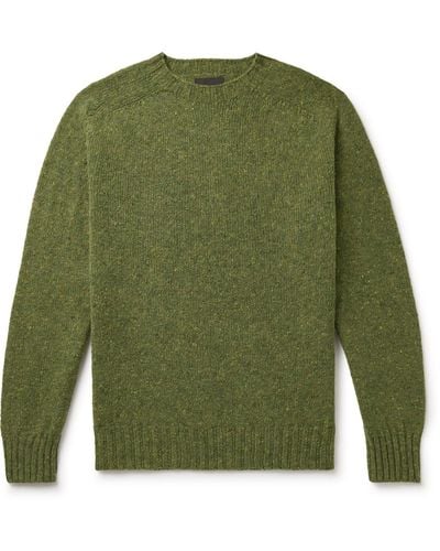 Howlin' Terry Donegal Wool Sweater - Green