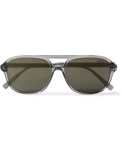 Dior Indior N1i Acetate Round-frame Sunglasses - Green