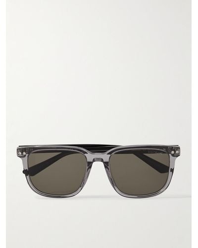 Montblanc Sonnenbrille mit D-Rahmen aus Azetat - Grau